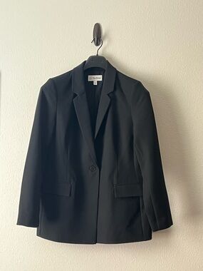 The Drop Women's Black Single-Button Blazer, Size L